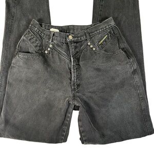 Rocky Mountain‎ vintage 90s jeans western black high rise cowgirl bareback